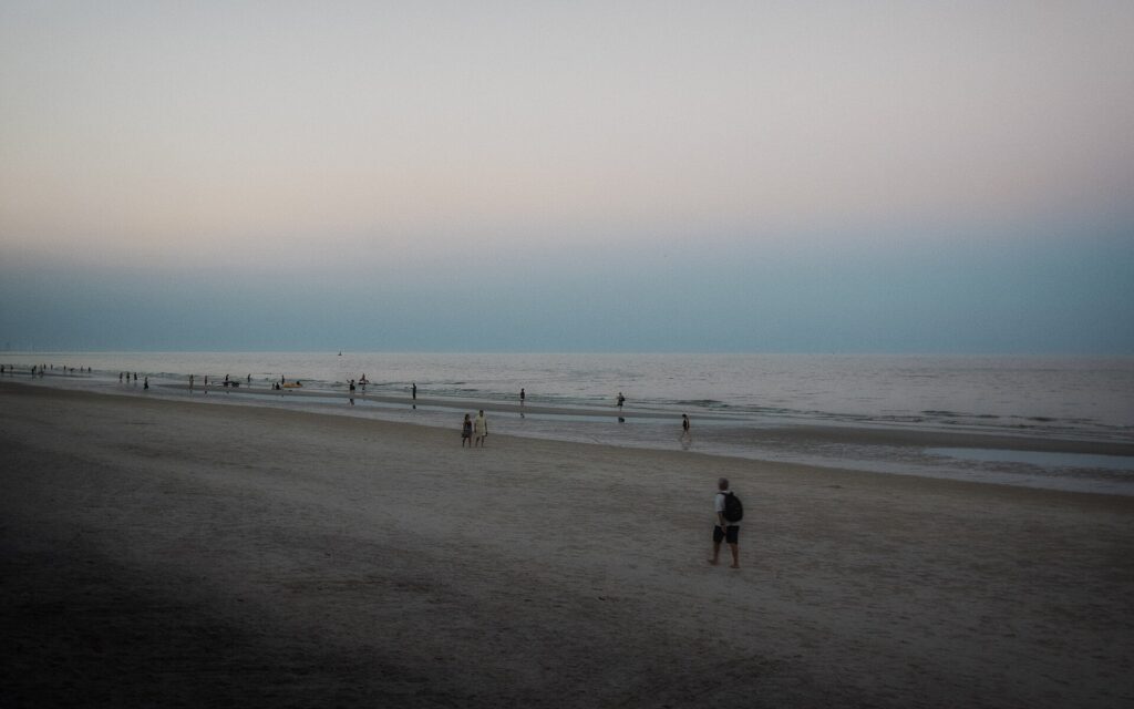 Hua Hin Beach at dusk