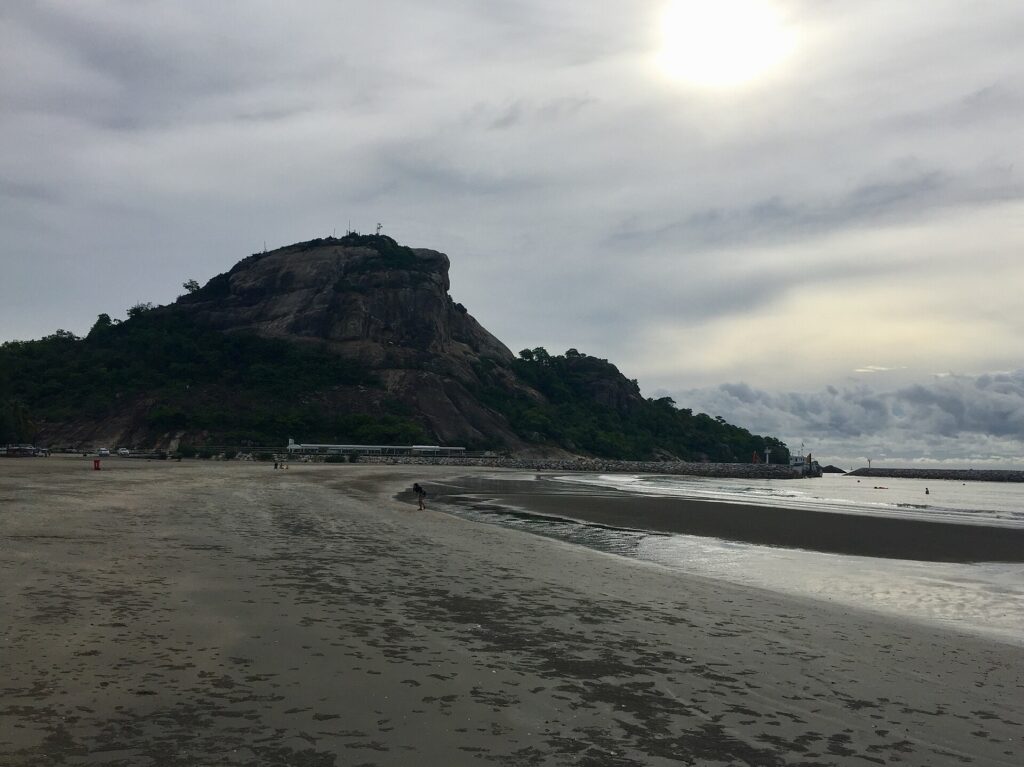 Khao Takiab from the beach in the evening